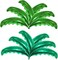12 Pieces Large Palm Tree Leaves Balloons, Green Foil Mylar Coconut Tree Leaves Balloons for Birthday Baby Shower Decorations Hawaiian Luau Aloha Tropical Summer Beach Party Supplies